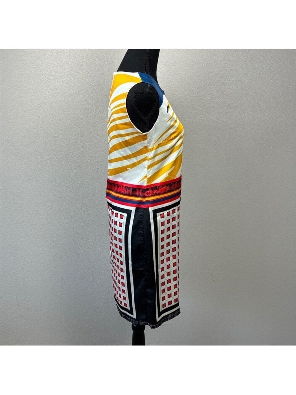 Roberto Cavalli 100% Silk Scarf Print Sleeveless Slip Dress Italian Luxury 2 XS - Picture 4 of 12